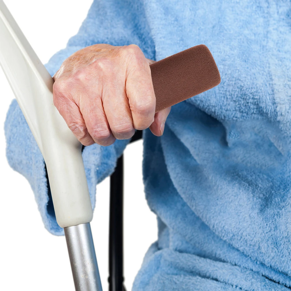 

6 Pcs Hand Grips for Crutches Sponge Padding Walker Handle Cushions Non Slip Cane Replacement Grips Water Resistant Elderly Aid