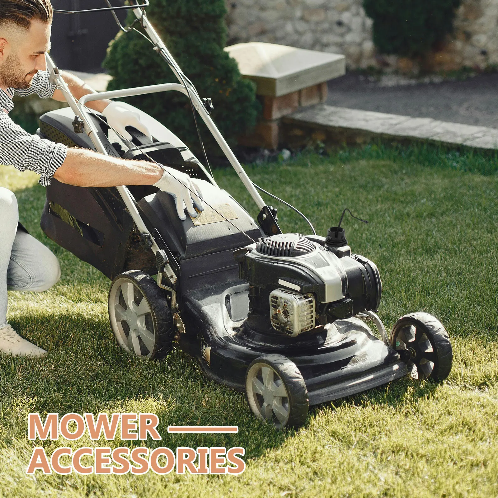 

Tank Cap Gas Filler Automotive Exterior Accessories Caps Lawn Mower Oil Anti-theft Petrol for Trim Cover Lawnmower
