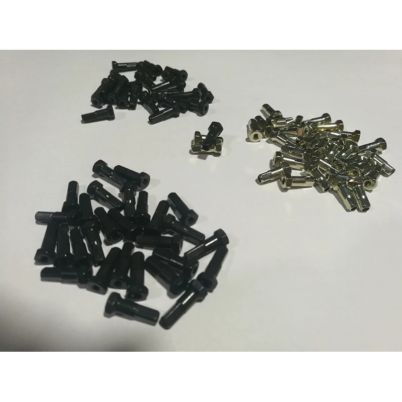 1pcs/lot Pillar PB14H 14G( FG2.3) Hexagon Head Brass Bike Spoke Nipples Black Silver 12 14 16mm About 0.95g