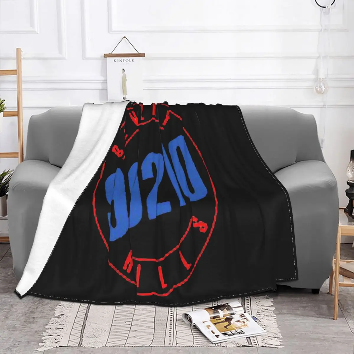 New Beverly Hills 90210 Tv Show Mens White Size S To 3Xl Cotton Cartoon Character Leisure Throw Blanket