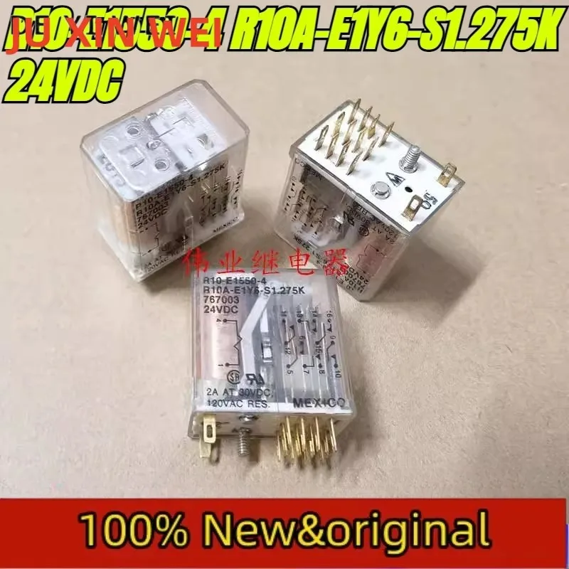 （Second-hand Original）1pcs/lot 100% original genuine relay: R10-E1550-4 R10A-E1Y6-S1.275K 24VDC 14pins safety relay