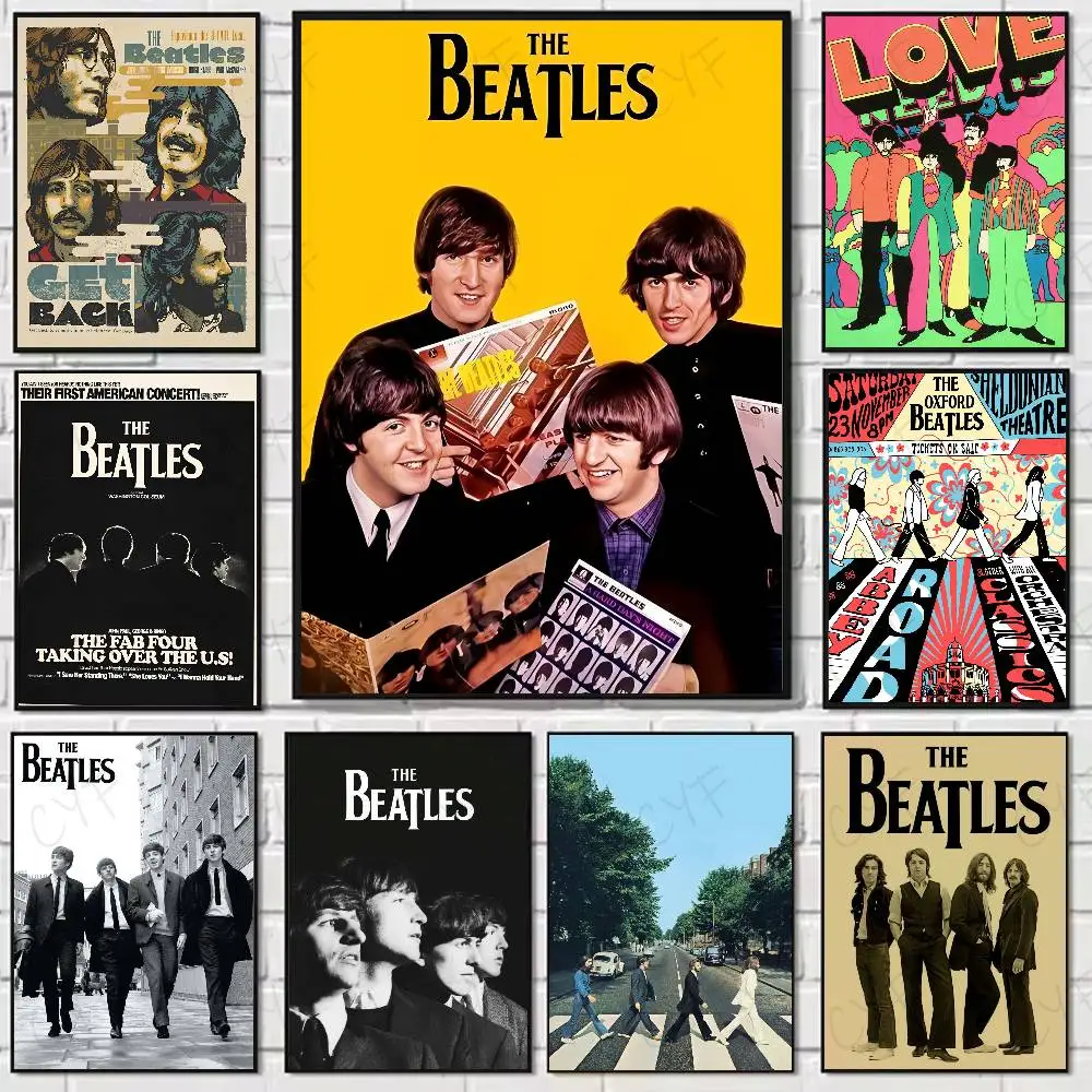 1pc Band The B-Beatles Cool Poster HD art sticky wall waterproof home living room bedroom bar aesthetic decoration