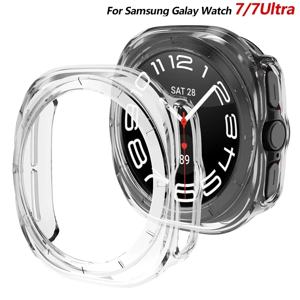 Smart Watch Frame Protective Case, Shell Protector para Samsung Galaxy Watch 7, PC Protect, Ultra 40mm, 44mm, 47mm