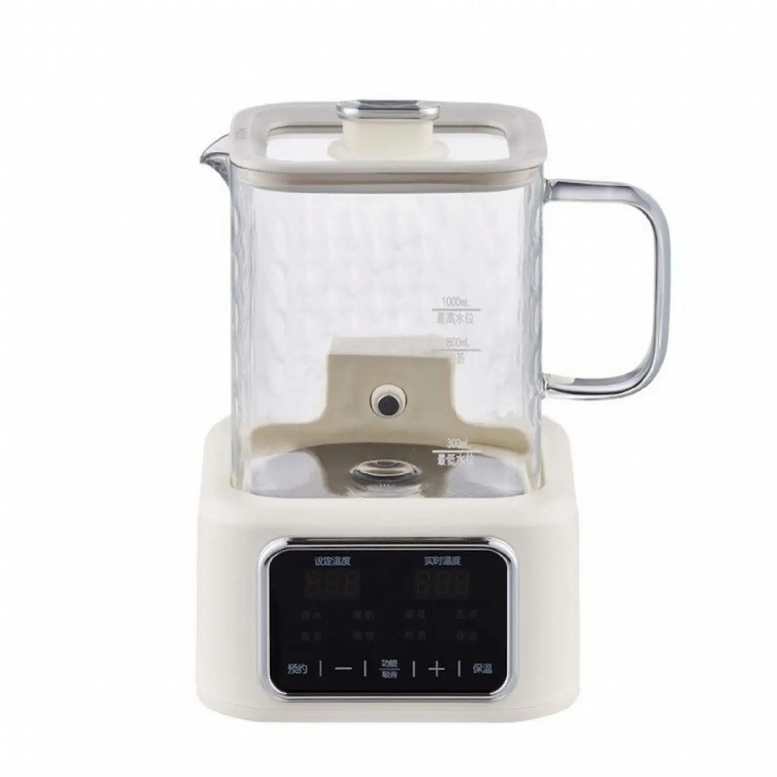 Heat Resistant Borosilicate Glass Electric Kettle 1.6kg Water Boiler Digital Display for Herbal Tea and Daily Hot Drinks
