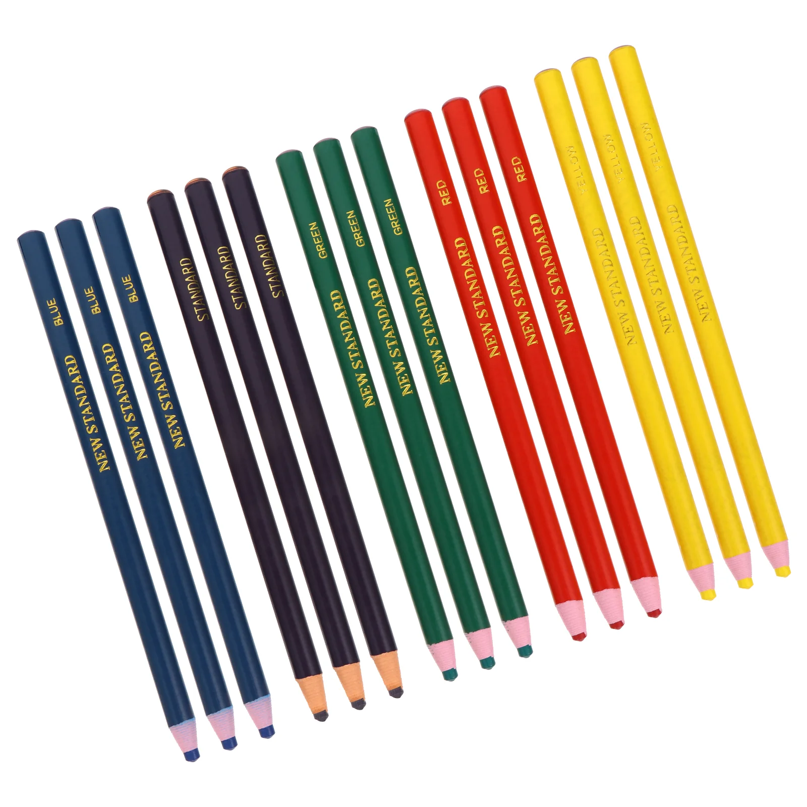 15 Pcs Pull Crayons Colors Student Stationery Something Pen Scroll For Painting Colorful Creative Wood Block Child Mark