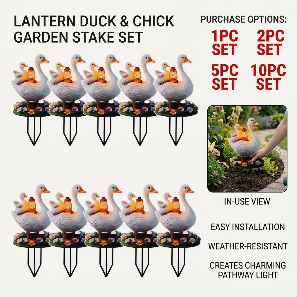 20x10cm Cute Little Duck Acrylic Garden 2D Flat Design for Outdoor Courtyard Lawn Potted Plant Decoration