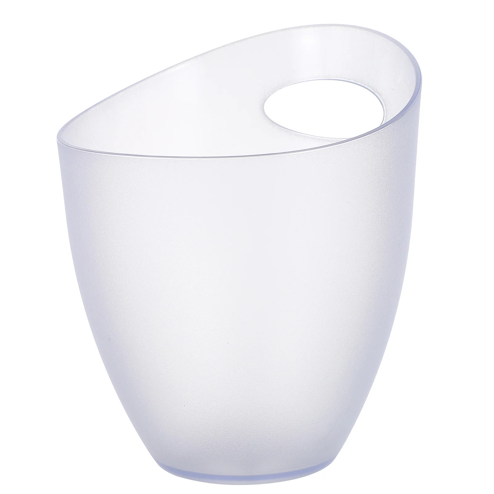 

1pc Premium PP Transparent Sand Ingot Design Wine Beer Cooler Single Handle Multi functional Bar Home Use for