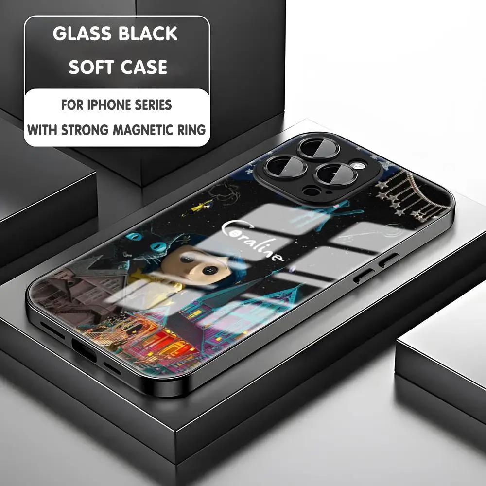 Funda para teléfono C-coralines para iPhone 18 17 16 15 14 13 12 11 X XR XS Plus Mini Pro Max, funda magnética de cristal