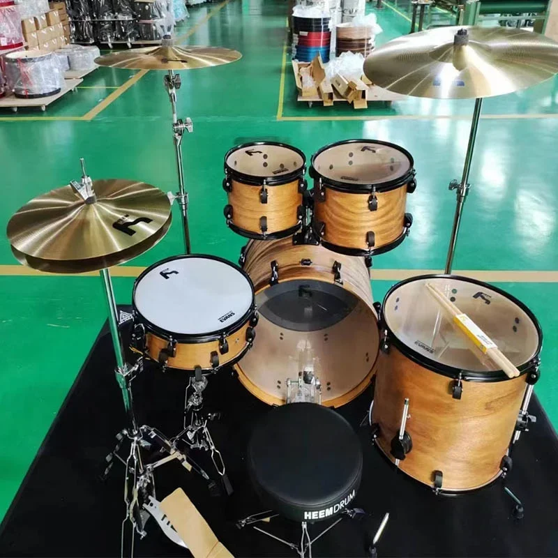 Juego de batería de Jazz de nivel de entrada Starway de percusión para adultos, juego de batería de entrada para principiantes de 5 piezas, Kit de batería acústica para instrumentos musicales