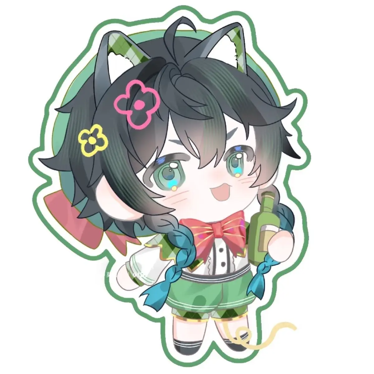 

Game Genshin Impact Beast's Ears Wind Boy Student Acrylic Brooch Pin Cosplay Badge Jewelry Accessories For Clothes Backpack Gift