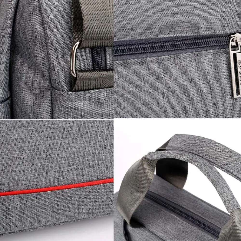 Portable Oxford Business Handbag Shockproof Multi-function Men Crossbody Bag Large Capacity Briefcase Casual Shoulder Bag Travel