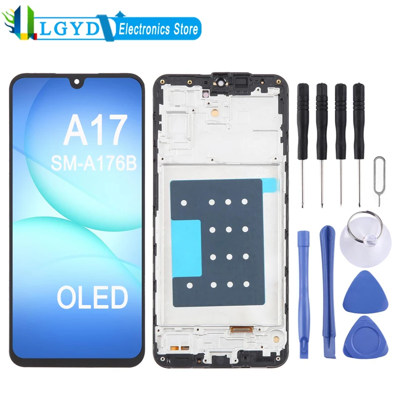 Ecran-lcd-oled-pour-samsung-galaxy-a17-5g-sm-a176b-ecran-tactile-lcd-de-telephone-sm-a176b-avec-cadre-piece-de-rechange-de-reparation
