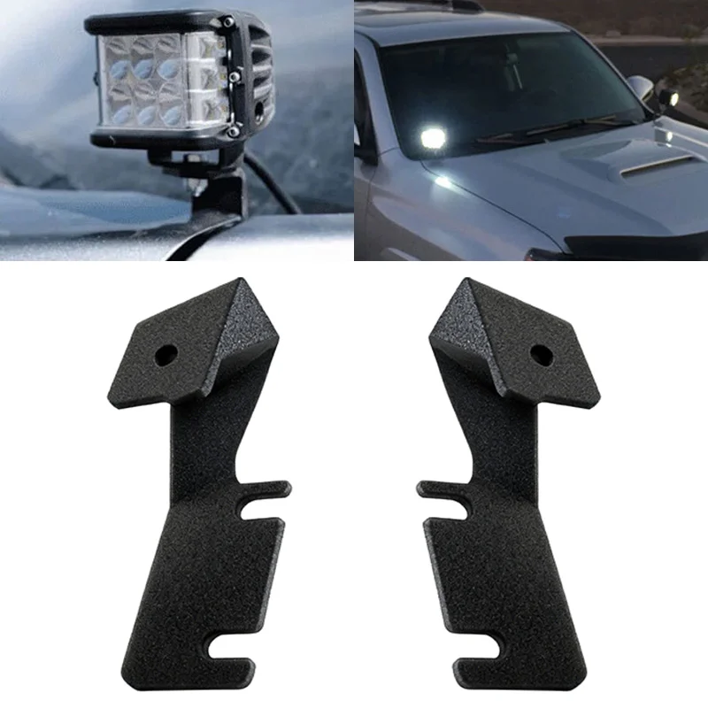 for Toyota Hilux 2014 2025 Driving Light Holder Engine Hood Spotlight Mount Bracket Hood Ditch Light Brackets