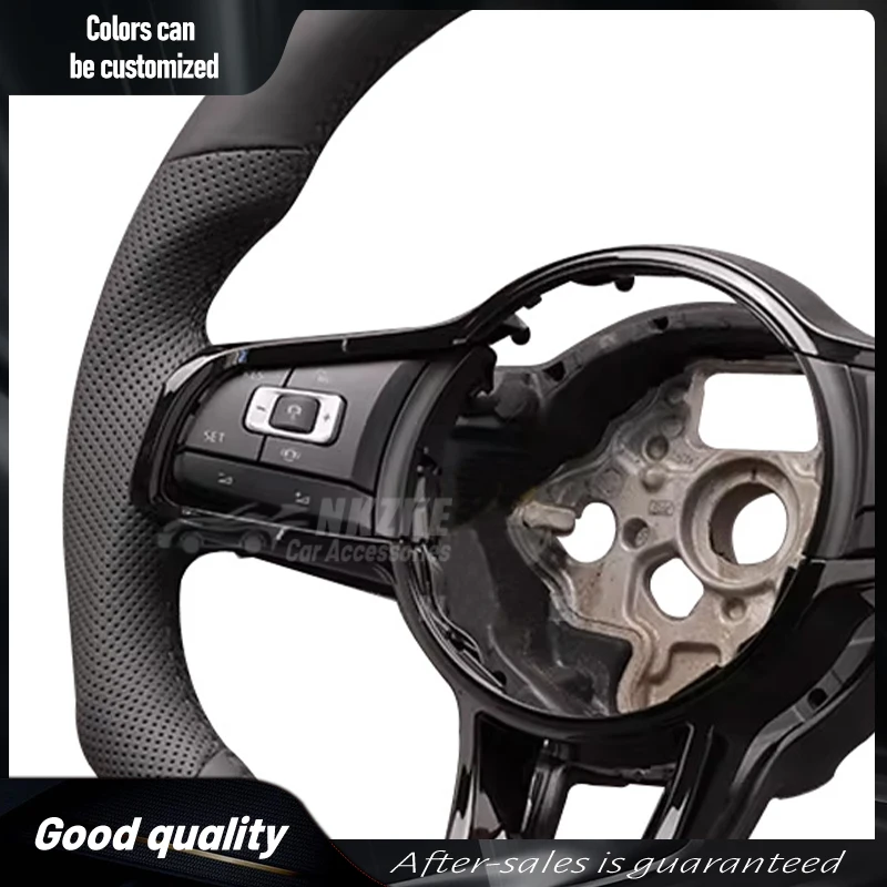 Suitable For Volkswagen Golf 7, 7.5, GTI, MK7 Steering Wheel, With Buttons, Shift Paddles, And Frame, Car Accessories