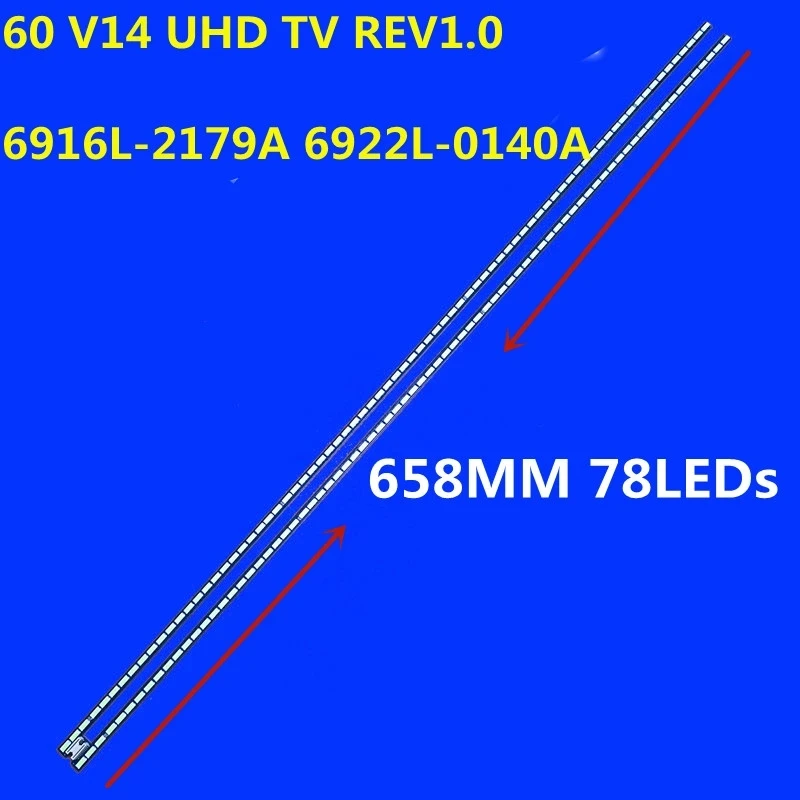 

5Kit LED Backlight Strip 60 V14 UHD TV REV1.0 6920L-0001C 6922L-0140A for 60UB850T 60UB850V 60UF695V 60UB8200 LC600EQE PG M1 PG