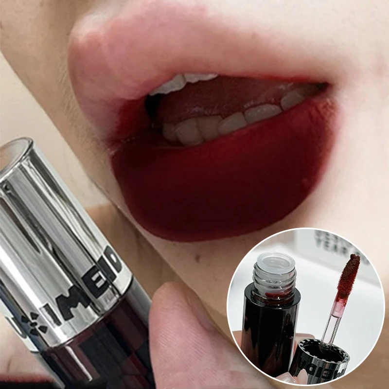 Matte Lipstick Punk Dark Red Lip Gloss Waterproof Lasting Smoky Nude Purple Matte Lipstick Natural Chocolates Lip Tint Makeup