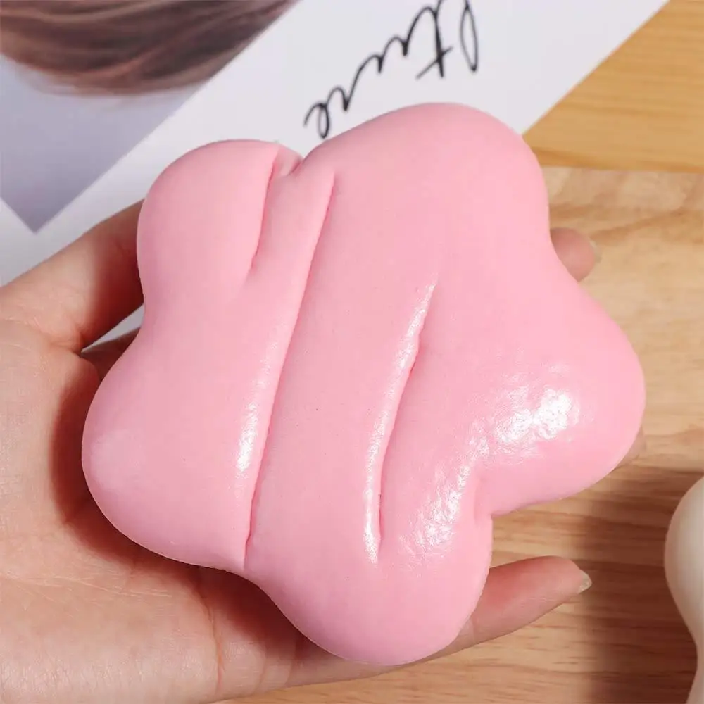 ของเล่นบีบสตาร์เนื้อเหนียว กลิ่นนมอ่อนๆ นุ่มมาก บีบแล้วคืนรูปช้า ของตกแต่งโต๊ะทำงานสุดน่ารัก