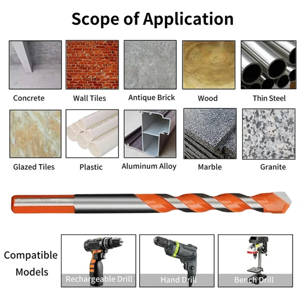 مجموعة لقم مثقاب من السبائك الصلبة ، ألماس أوفرلورد ، أداة حفر على الحائط ، برتقالية ، 4 من من من المعدن ، 5 من من من من من من من من الخارج ، 6 من من من من من من من من من من من الخارج ، 8 من perforoy ، 10 #5