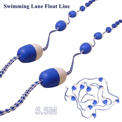 5.5M Swimming Pool Safety Divider Rope Floating Ball Buoy For Competition Lane Line Dividing Lines Pool Waterway Shoal Buoy Line