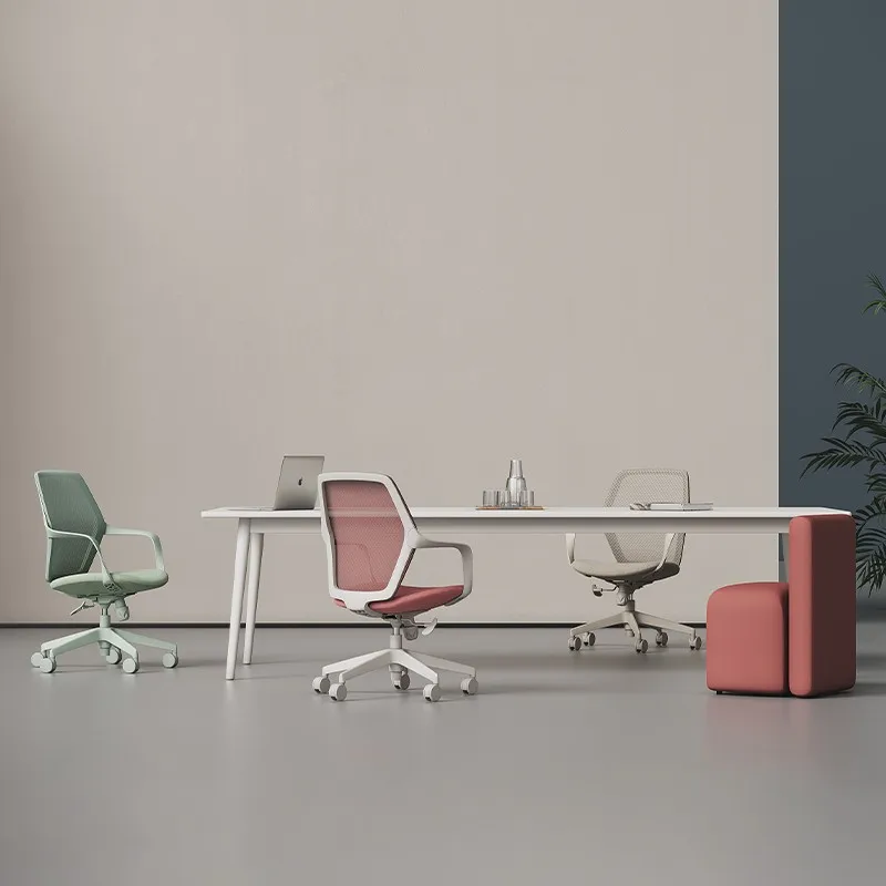 suitable for family meetings with adjustable height  office chair, comfortable rotating PA office chair with waist support
