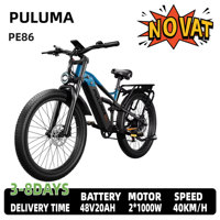 PULUMA PE86 Adult Mountain Electric Bike 500W Power Motor 48V20AH Battery E-Bike 26*3.0 Inch Off-Road Tire Electric Bicycle