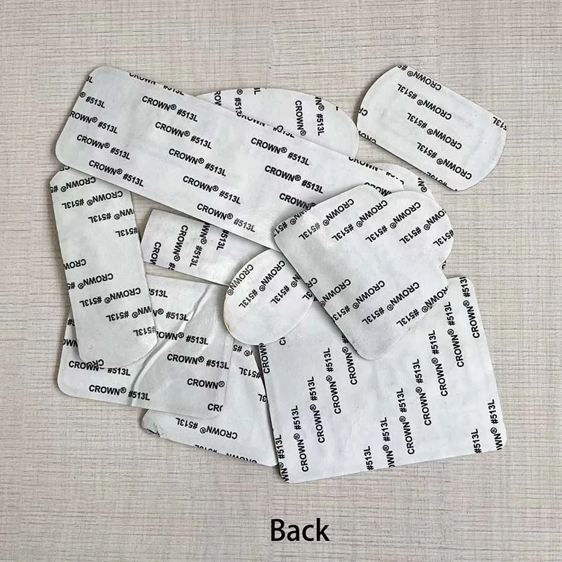 6/17 Stück, Leder-Patch-Stickerei-Applikation, schwarze Abzeichen, selbstklebende Patches, Bügel-Transfer-Aufkleber für Kleidung, Jacken – Detail 4