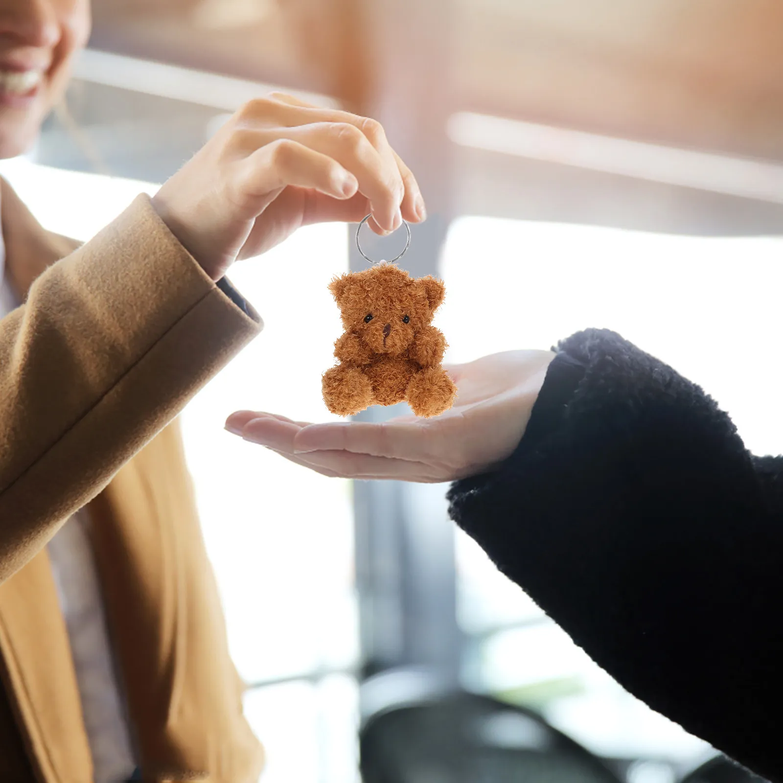 

6 шт. Брелоки-медведи, мягкие игрушки-подвески, мультяшные украшения для сумок, рюкзаков, аксессуары для женщин и детей