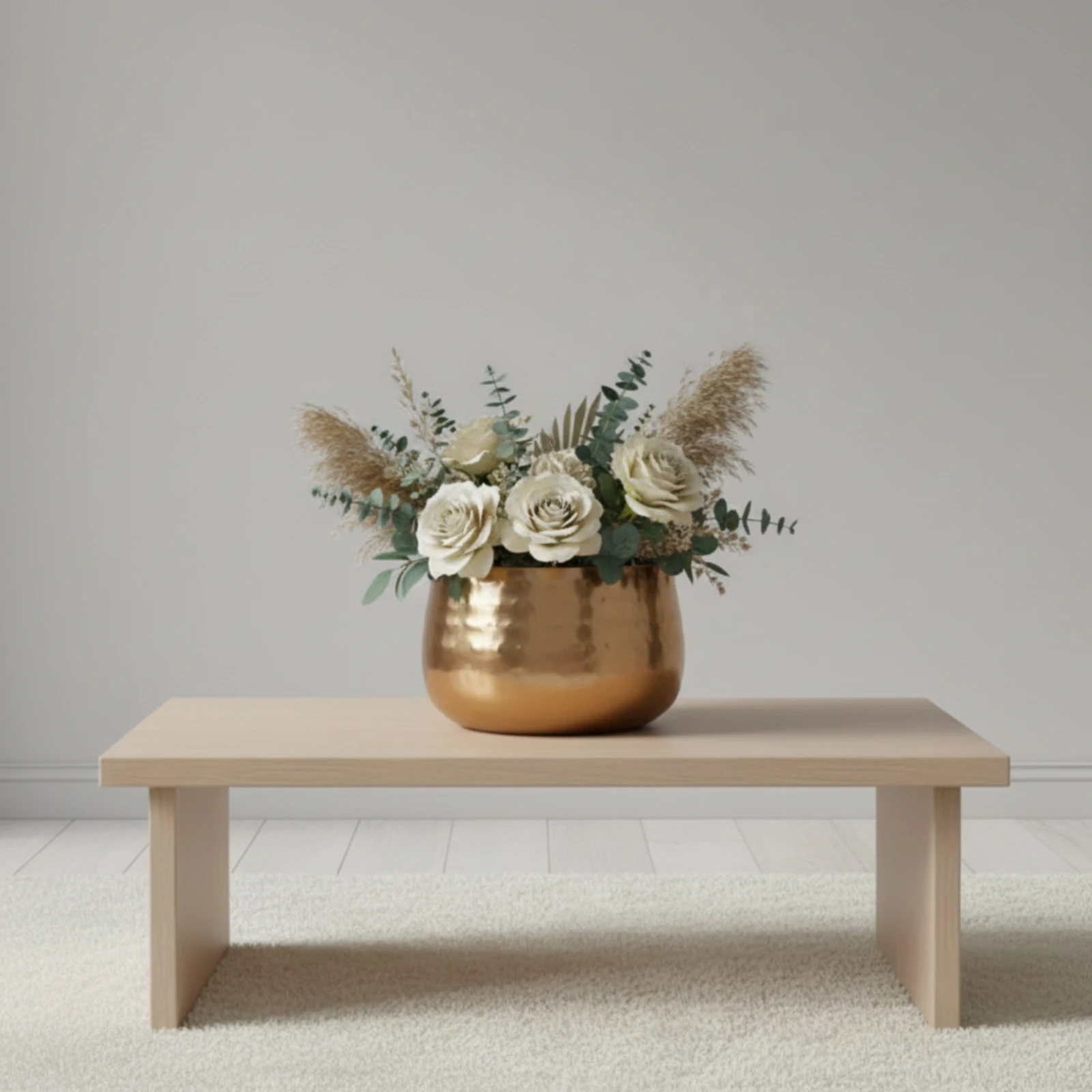 Hammered Iron Planter Lustrous Tabletop Planter Bowl Round for Decorators, Entryway, Console Table