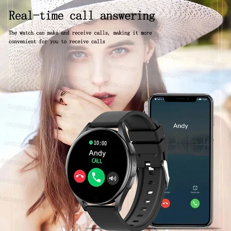 New Smartwatch for Men HD Full Touch Blood Pressure Blood Oxygen Bluetooth Call Sports Smart Watch Men Women For Android IOS 2