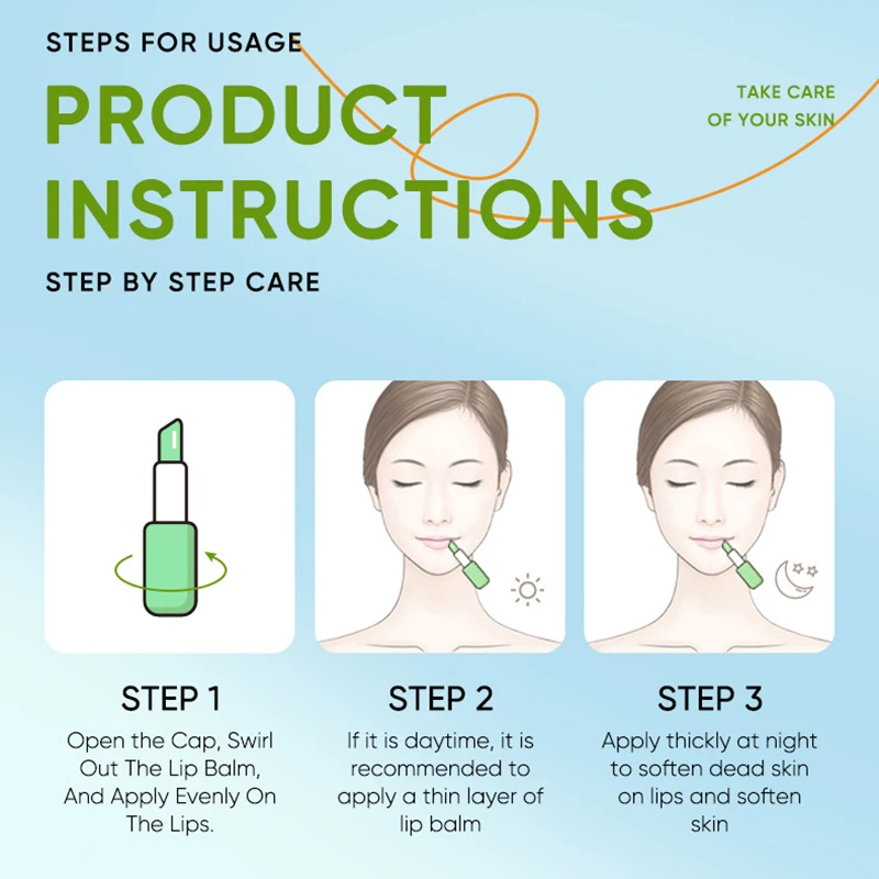 Balsamo all'aloe Balsamo per labbra riparatore nutriente, rinfrescante, idratante e idratante Rimuove la pelle morta dai labbra