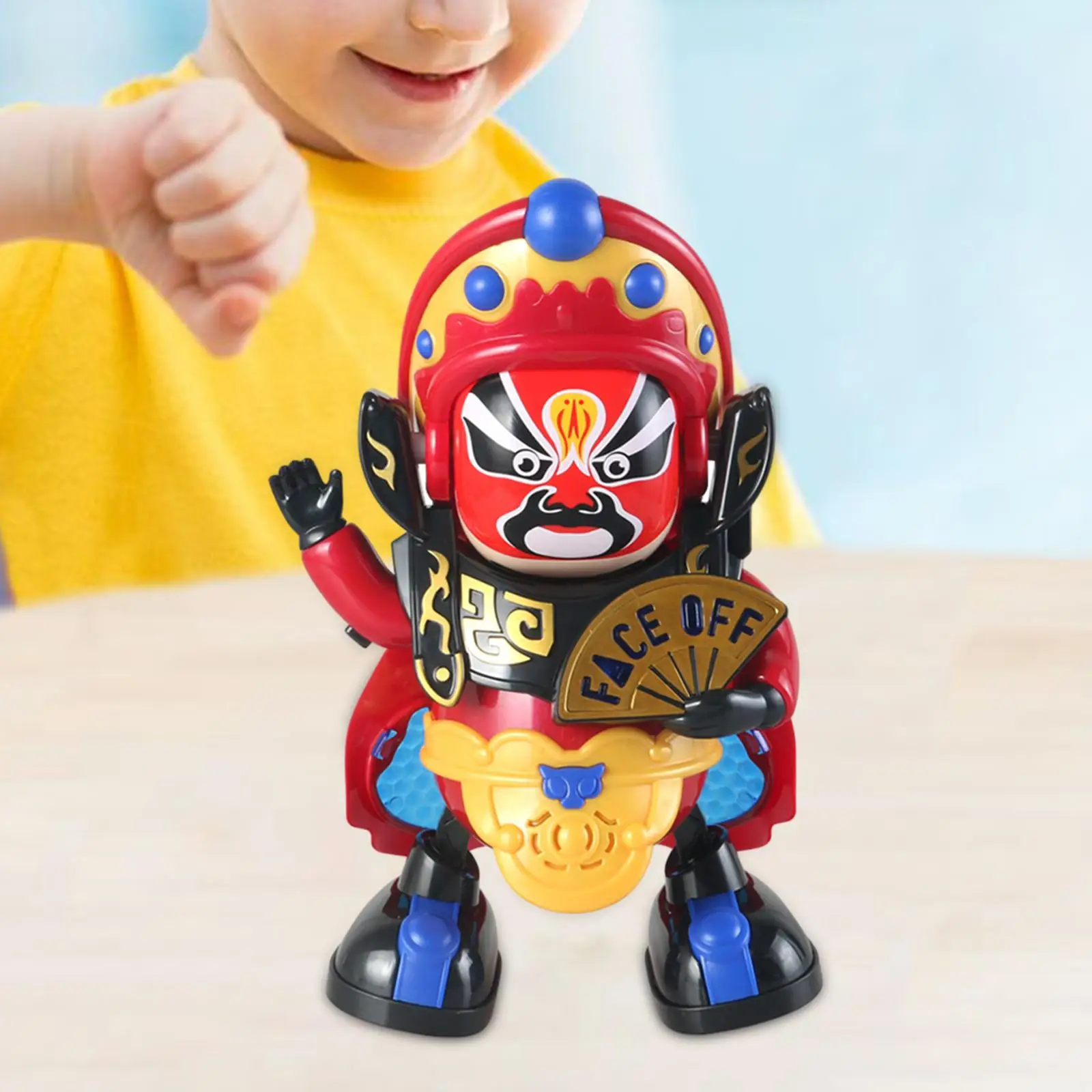 Chinesische Volkskunst Spielzeug chinesische Oper elektrische Kinderspiel zeug Geschenke für Kind chinesische Kunst des Gesichts ändern Oper Puppe Statue