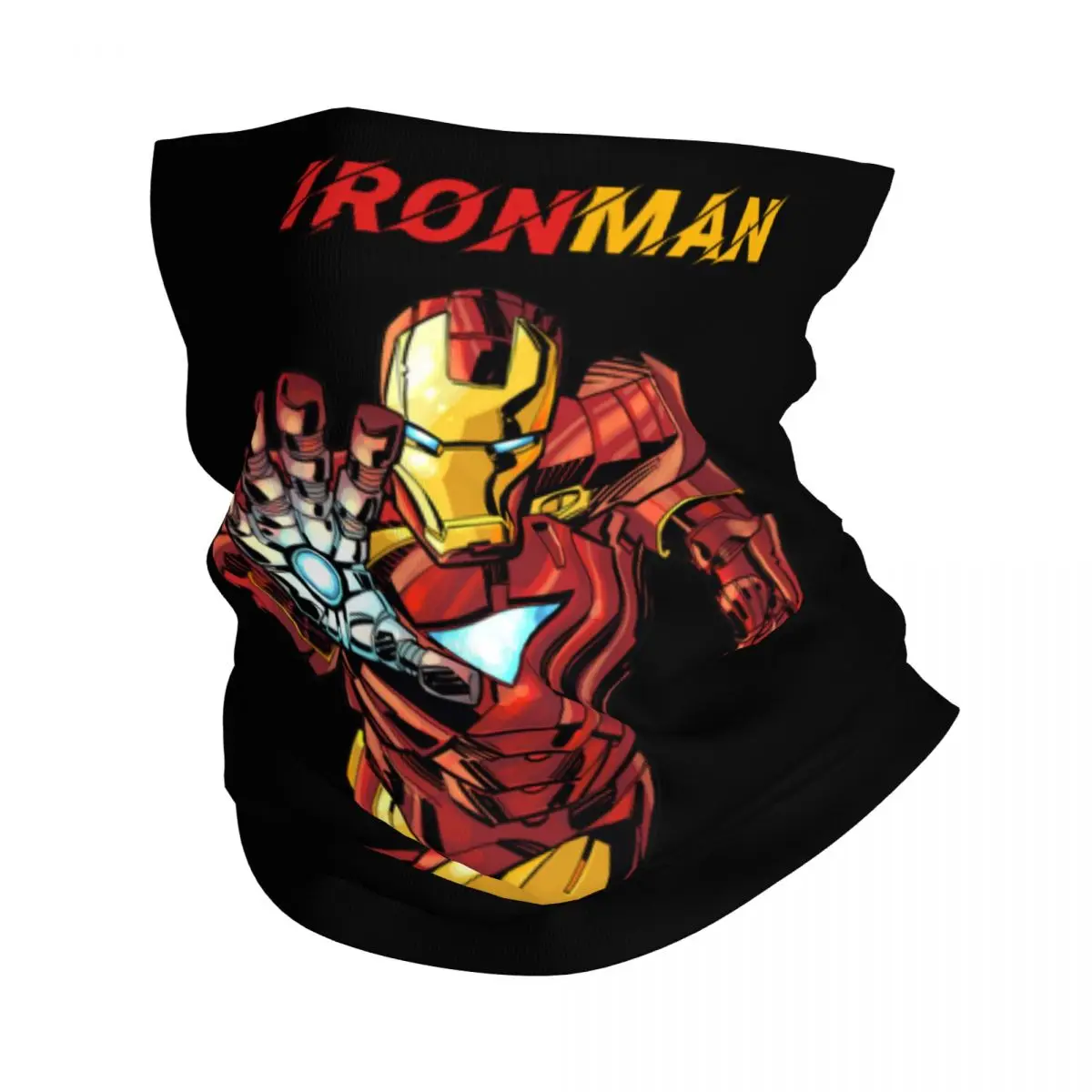 Marvel-Couvre-cou bandana unisexe, écharpe de visage Iron Man, couvre-cou de club de moto, course à pied, adulte, toutes saisons