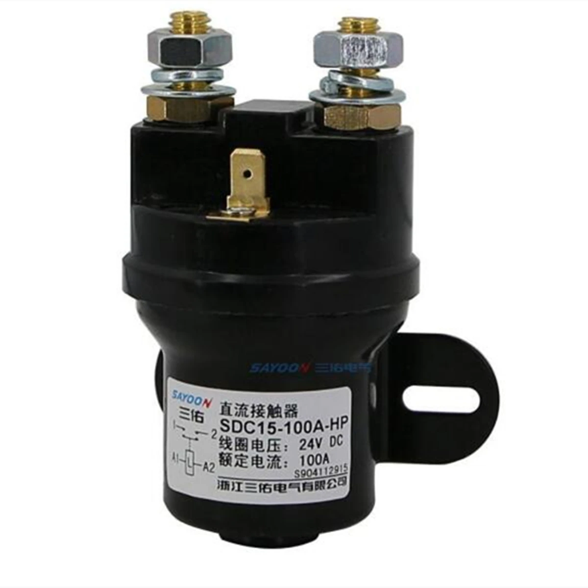 SAYOON SDC15-100A-HW;HP;MW;MP,QCC15-100A-HW;HP;MW;MP Direct current contactor control power contactor for moto car 48v 36v 24v 4