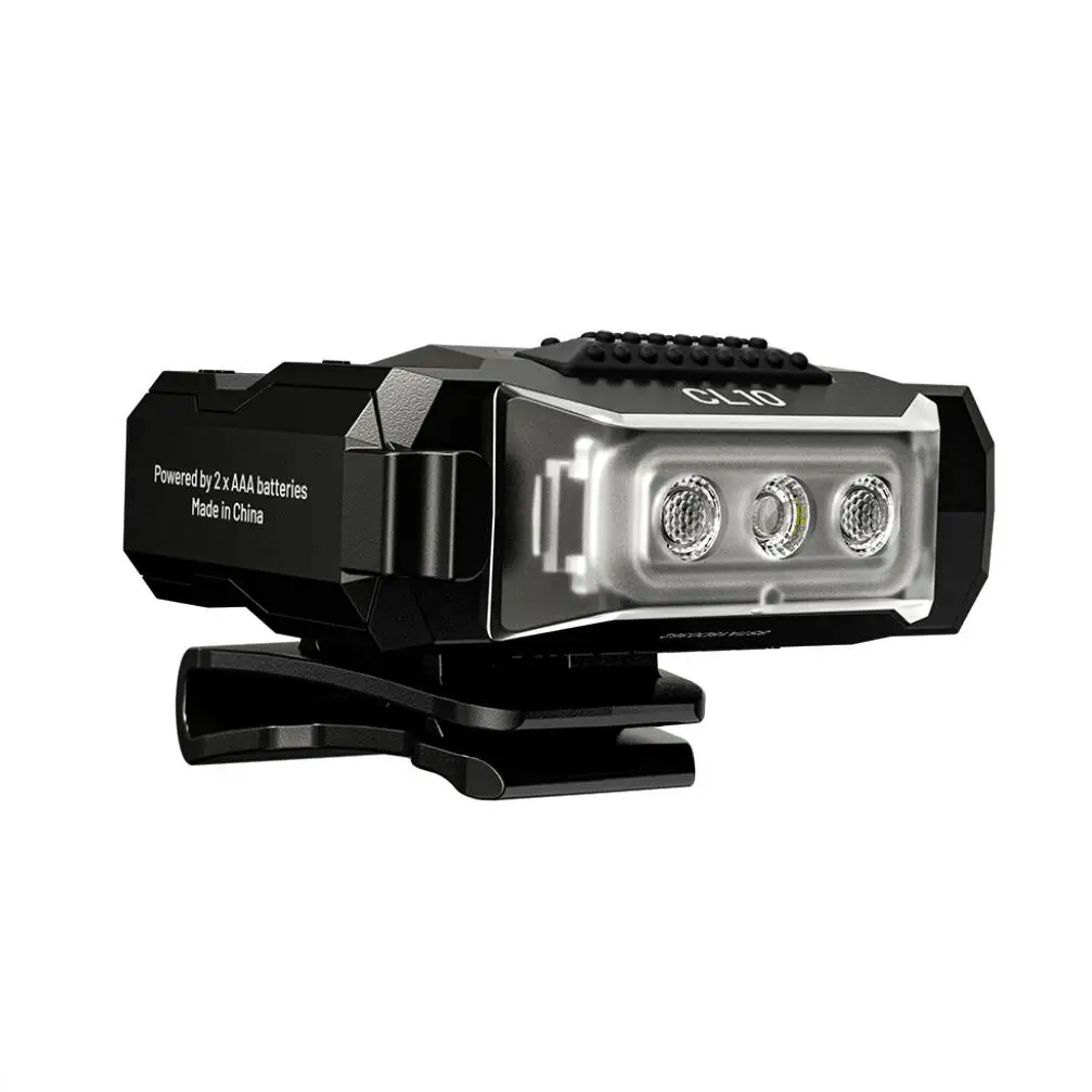 Original NITECORE CL10 luz multiusos ultraligera con Clip 45 lúmenes lámpara roja azul antorcha ajustable con 2 pilas AAA