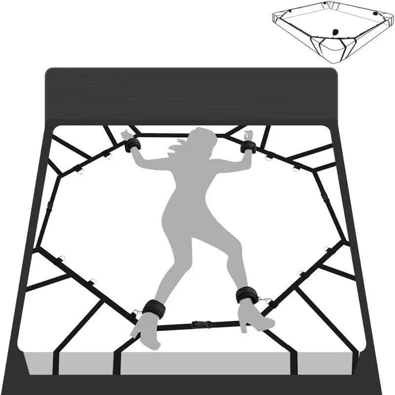Набор ограничителей для кровати, секс-игрушки для пары, комплект наручников для бондажа, игровой инструмент для взрослых 18+, эротический галстук, рука, щиколотка, брови, флирт, секс-игрушка
