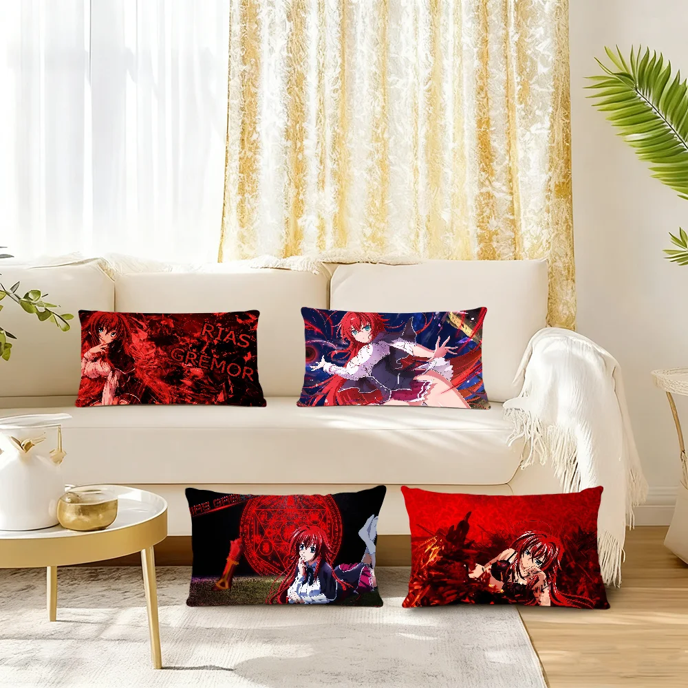 Anime Girl R-Rias G-Gremory High School cushion cover Rectangle Pillow Case Printing Bedside Sofa RoomHome Decoration Pillowcase