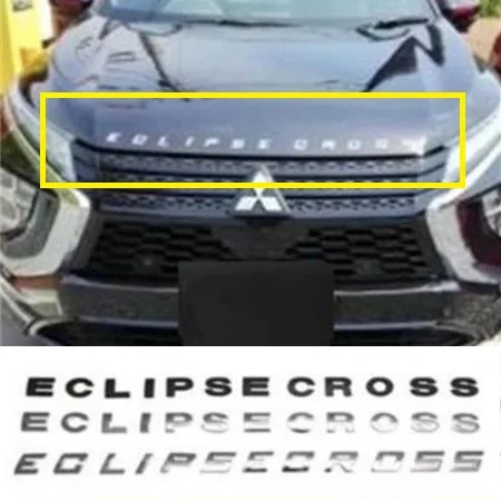 Carro 3d letras capa emblema logotipo emblema emblema adesivos de carro estilo acessórios do carro fraseio 3d carta para eclipse cruz acessórios do carro