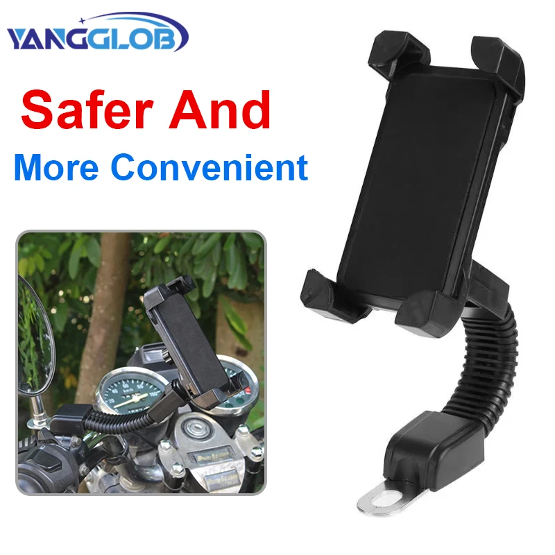 

Держатель для телефона на мотоцикле, поддержка зеркала заднего вида, подставка для скутера, водонепроницаемая сумка, аксессуары для мобильных телефонов