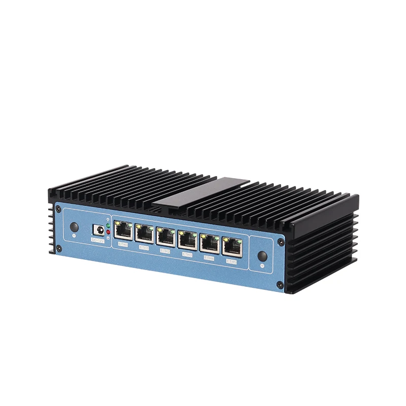 Mini komputer przemysłowy Router bez wentylatora 6 x Intel I211 LAN Core i7 6500U i5 Pentium 4415U DDR4 PfSense urządzenie sieciowe