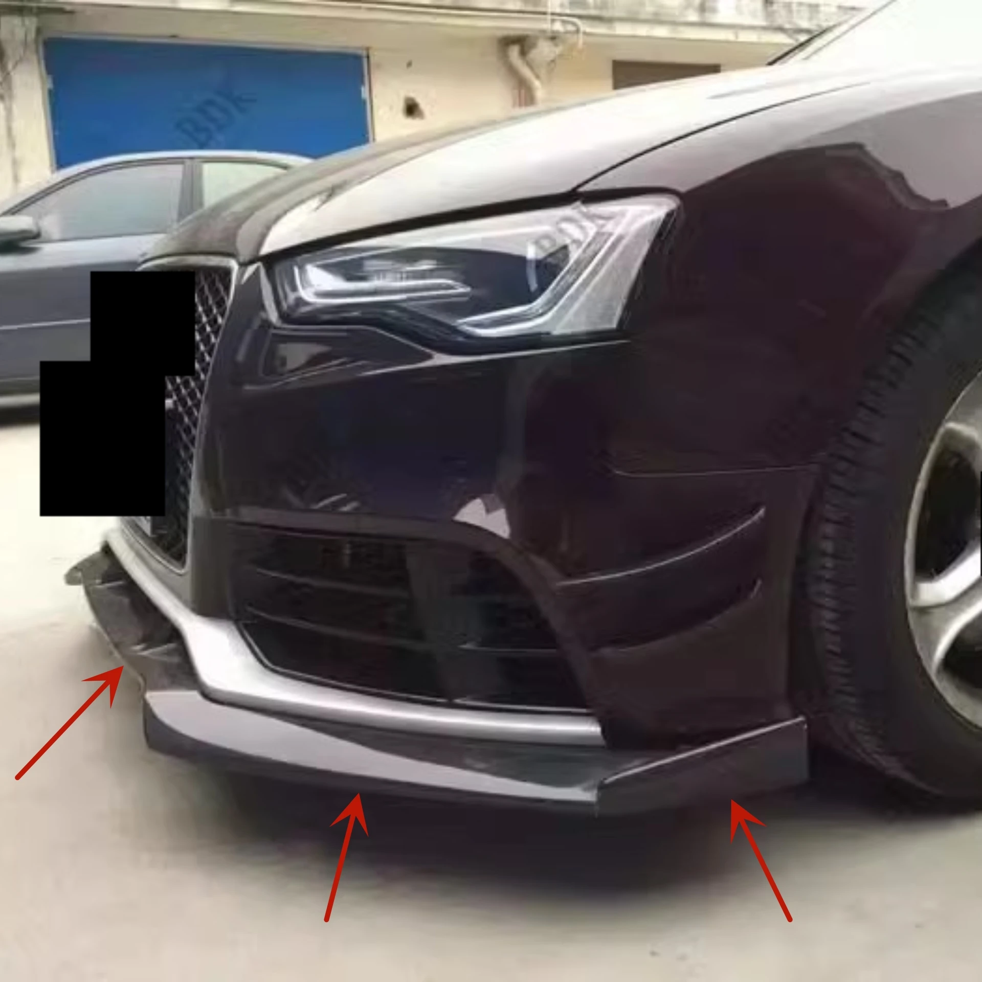 

Передняя губа из углеродного волокна для Audi A5 RS5 12-16, преобразователь, передняя лопата, автомобильные аксессуары