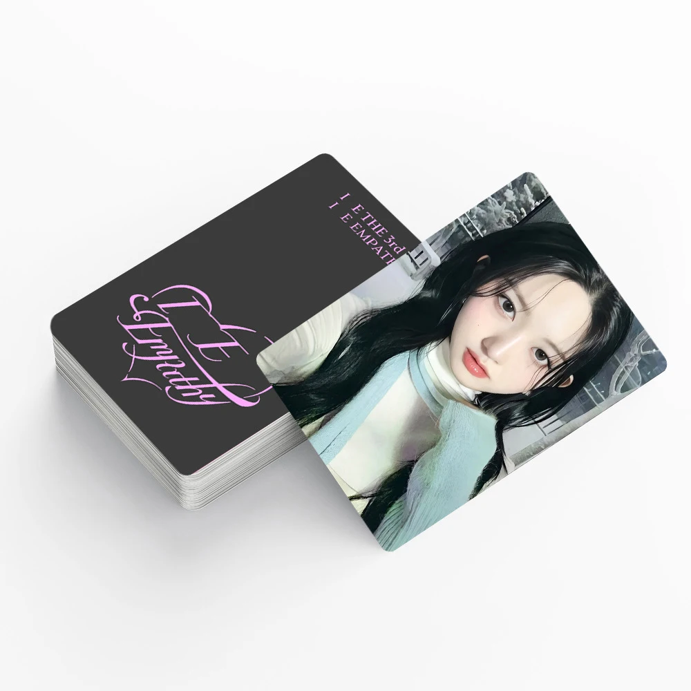 55 قطعة من ألبوم KPOP Wonyoung LIZ بطاقات Lomo المعبأة في صندوق بطاقات الصور Yujin Gaeul Rei Leeseo مجموعة بطاقات Lomo على الوجهين