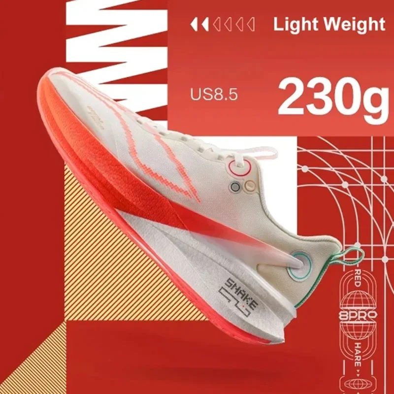 LI-NING Women Running Shoes RED HARE 8 PRO Professional Racing Training Sports Sneakers ARPV006