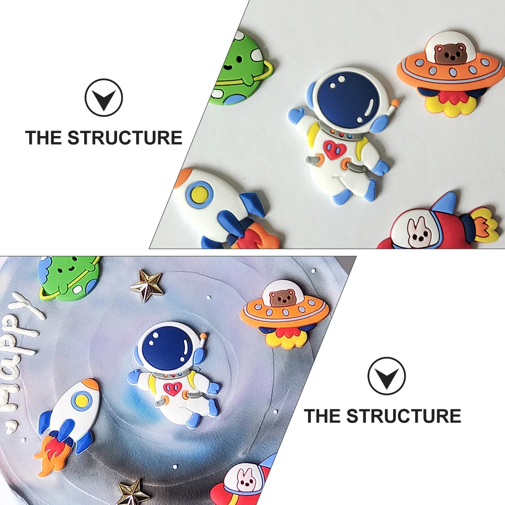 

15Pcs Creative Cake Decor Outer Durable for Birthday Wedding Parties Attractive Photo Props Birthday Cake Ornament
