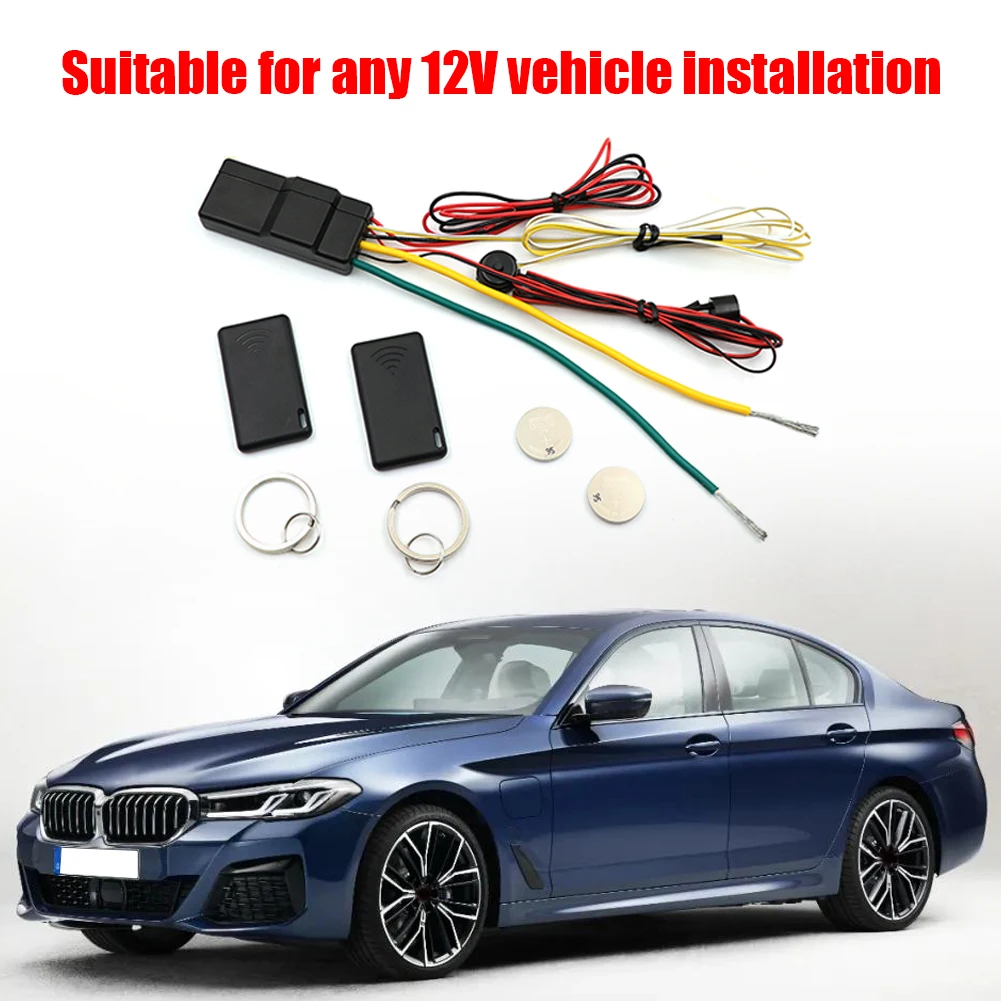 2.4GHzRFID Car Alarm System Universal Wireless Car Immobilizer Engine Lock Intelligent Anti-Hijacking Circuit Cut Alarm Device