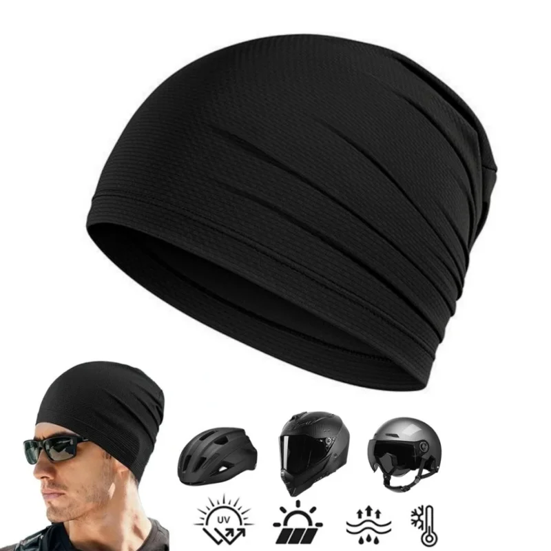 

Cycling Under Helmet Liner Headscarf Absorb Sweat Hat Breathable Quick Dry Beanie Cap Summer Sports Running Hiking Headwrap Hat