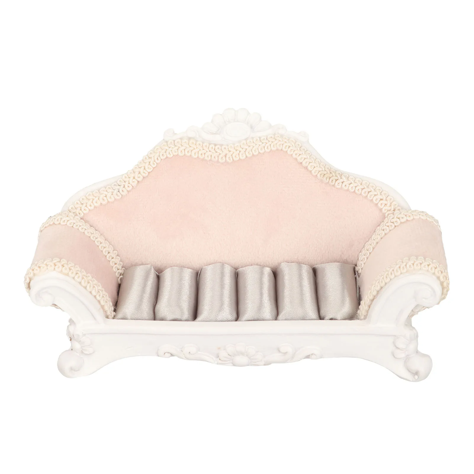 

Clearance Deal Sofa Shape Display Stand Jewelry Holders Resin Crafting Novel Ring Holder for Wedding Valentines Mothers Day Pink