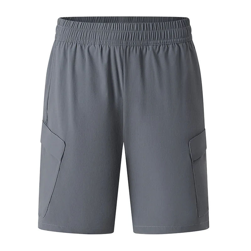 2026 New Summer Tooling Shorts Men's Versatile Solid Color Sports Five-point Pants Outdoor Quick-drying Casual Pants