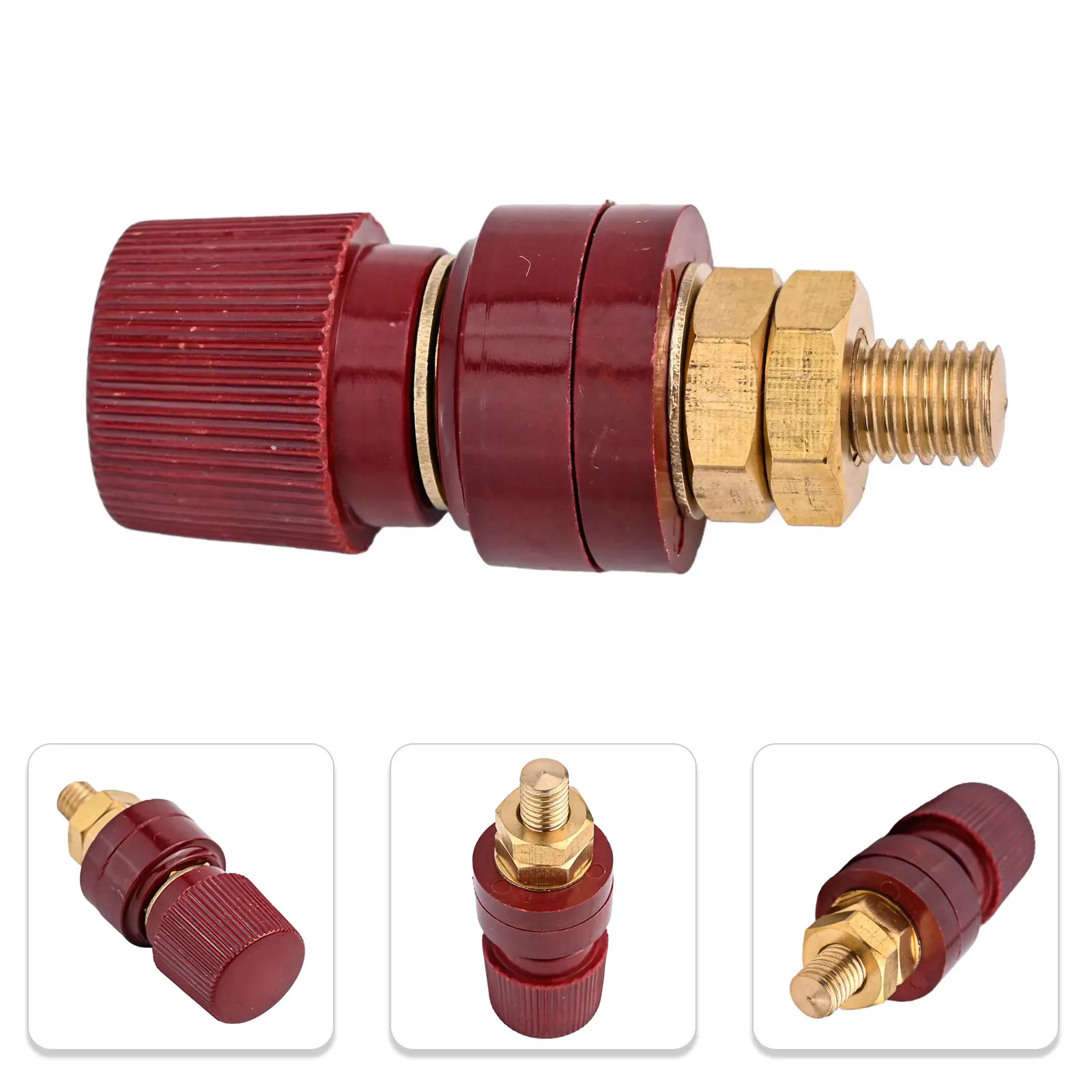 For Charging Generators Insulated Binding Post 200A Binding Post For Charging For Welding Red Black Non slip Thread Design