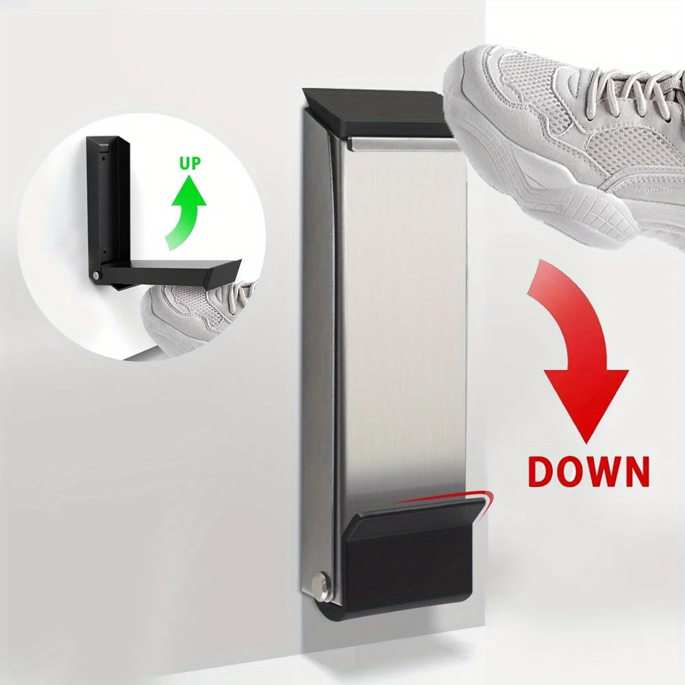 Adjustable metal door stopper for easy installation, windproof door seam stopper, durable door stopper for home and office use