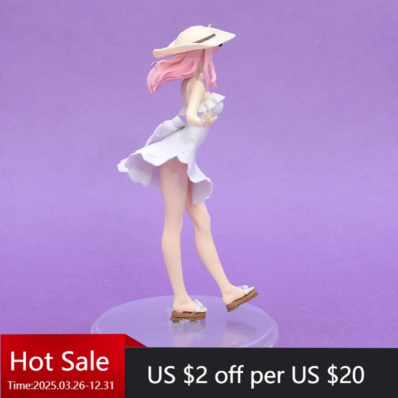 

Anime Character Chika Fujiwara Kaguya Hoshino Cute White Dress Ornament Home Decoration Crafts Small Figurines & Miniatures